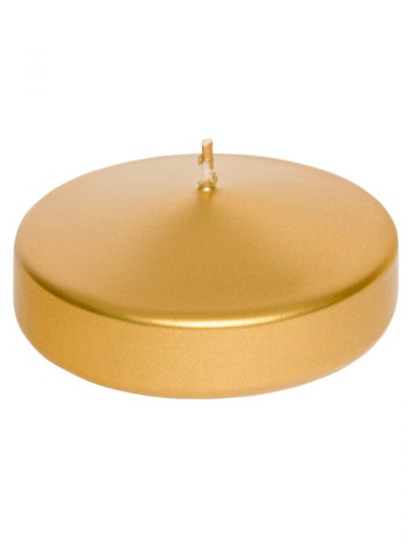 ПЛАВАЩА СВЕЩ ЗЛАТНА 7х5см