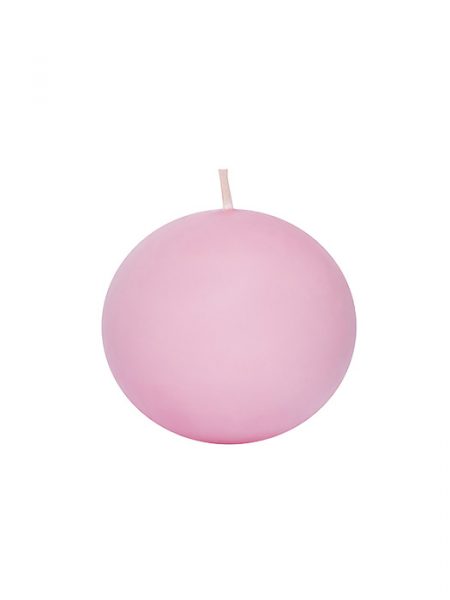 СВЕЩ ТОПКА БЕЗ АРОМАТ РОЗОВО D10СМ
