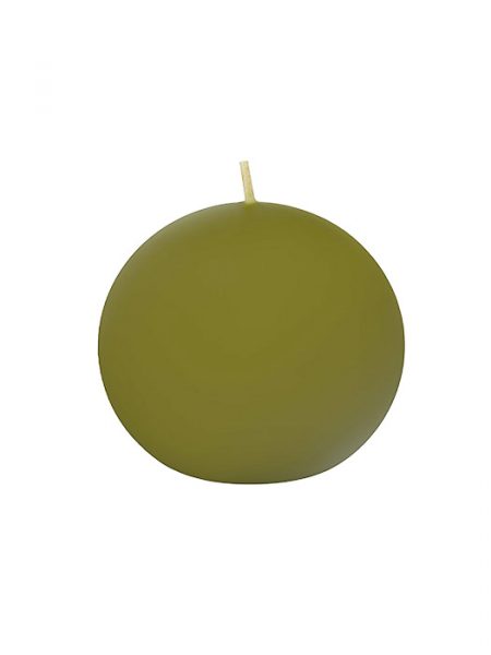 СВЕЩ ТОПКА БЕЗ АРОМАТ МАСЛИНЕНО ЗЕЛЕНО D12СМ