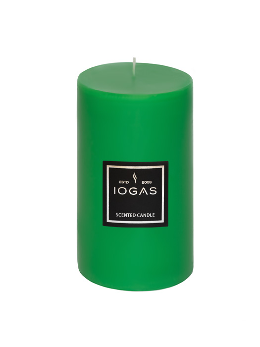 БЛОГ СВЕЩ С АРОМАТ БОР ЗЕЛЕНО 10х25см