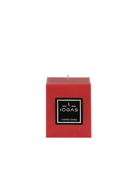 БЛОГ СВЕЩ С АРОМАТ ЯГОДА ЧЕРВЕНО 7х7х10см