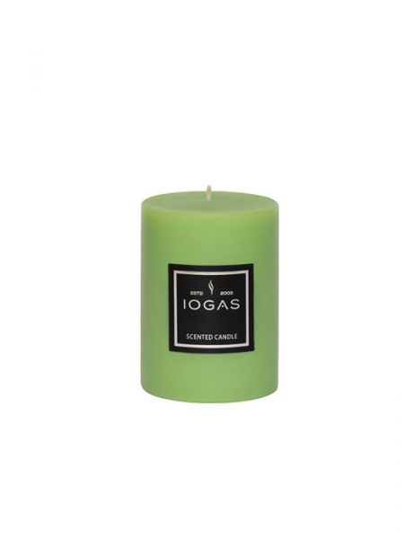 БЛОГ СВЕЩ С АРОМАТ ЗЕЛЕНА ЯБЪЛКА СВЕТЛО ЗЕЛЕНО 7Х15см