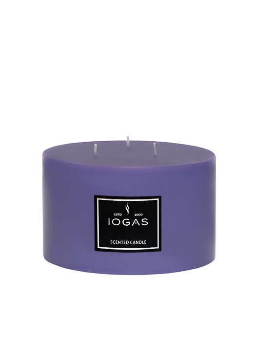 БЛОГ СВЕЩ ТРИ ФИТИЛА С  АРОМАТ ЛАВАНДУЛА ЛИЛАВО 14х10см