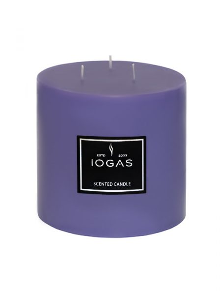 БЛОГ СВЕЩ ТРИ ФИТИЛА С АРОМАТ ЛАВАНДУЛА ЛИЛАВО 14х20см