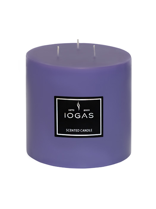 БЛОГ СВЕЩ ТРИ ФИТИЛА С АРОМАТ ЛАВАНДУЛА ЛИЛАВО 14х20см