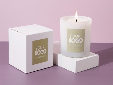 РЕКЛАМНИ СВЕЩИ С ЛОГО В БЯЛА ЧАША