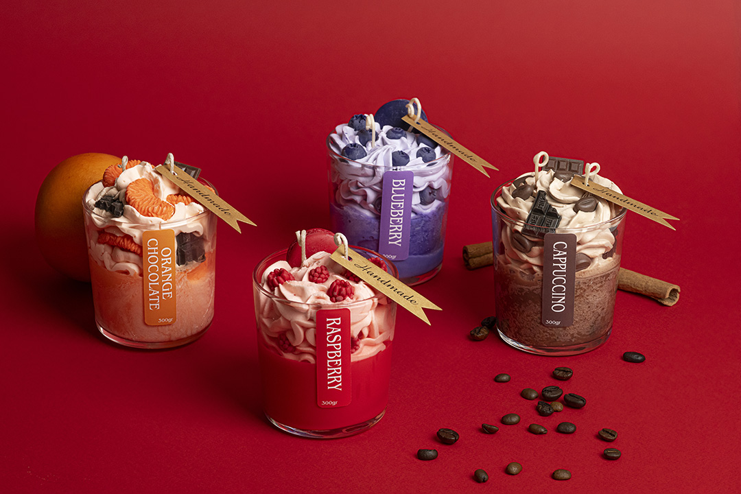 Бутикова свещ от соев восък с аромат портокал шоколад - Image 2